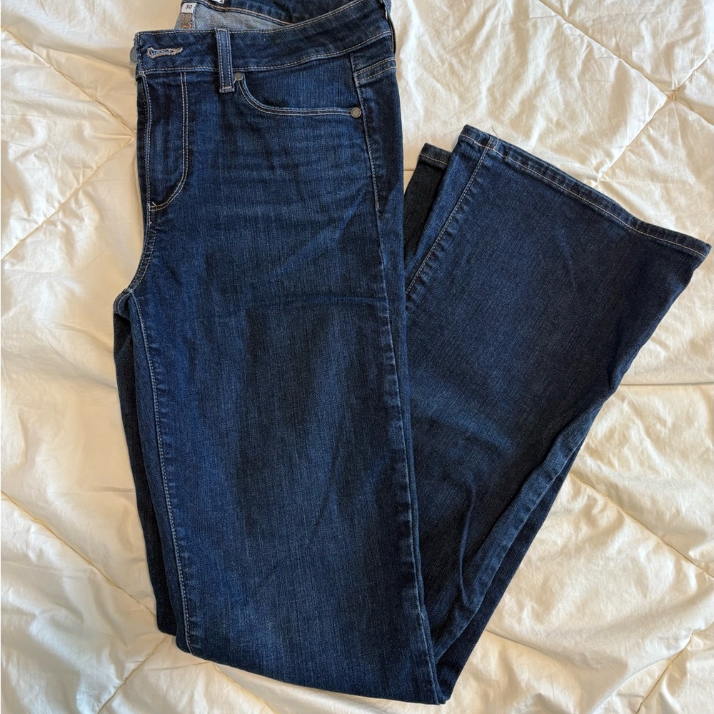 PAIGE Blue Flare Wide Leg Jeans Classic Style